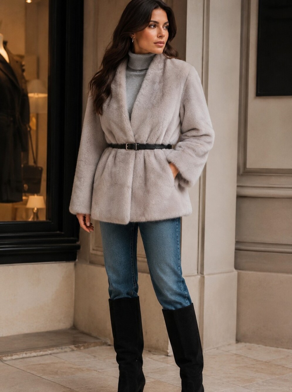 Faux MINK Fur Jacket